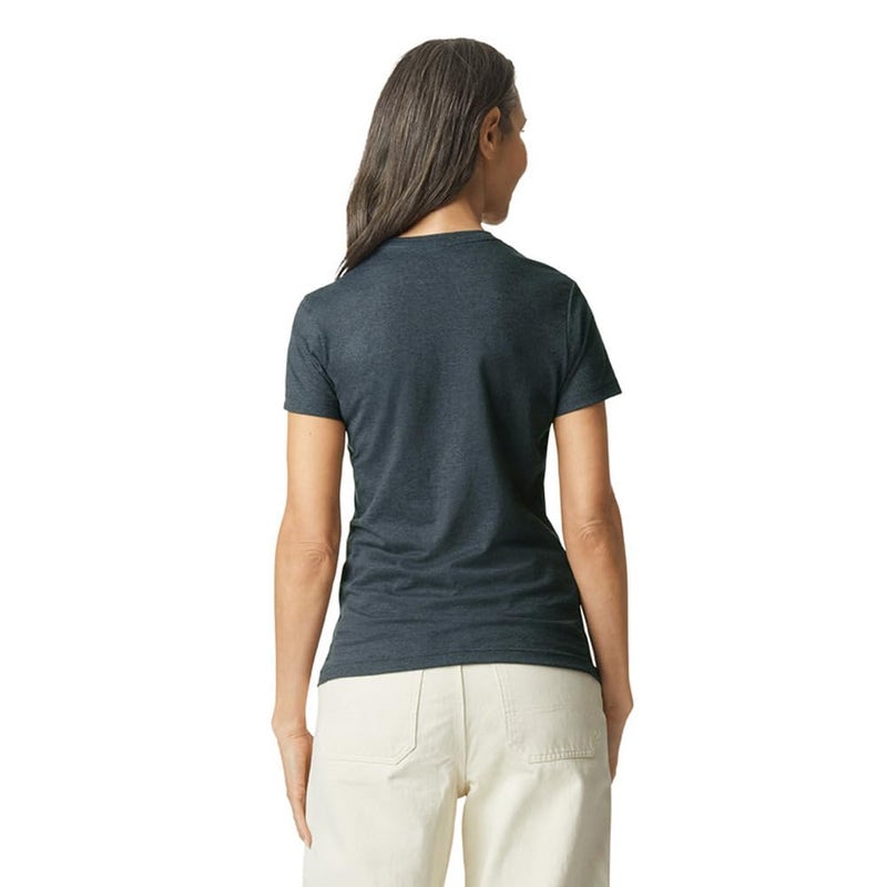 Gildan Women's Softstyle Cotton T-Shirt, Style G64000L, Multipack, Dark Heather (2-Pack), Medium - Image 3
